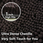 Bathroom Rugs Sets 2 Piece, Extra Soft Chenille Bath Mat Ultra Absorbent - Image 5