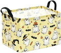 Halloween Basket Yellow Pumpkin Ghost Storage Toy bin by KUNRO