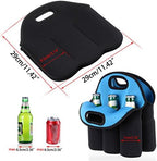 Hipiwe 6 Slot Beer Bottles Can Carrier Tote Insulated Neoprene Cooler Bag - Image 6