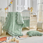 AIKASY The Ruffled Shabby Crib Bedding Set by AIKASY