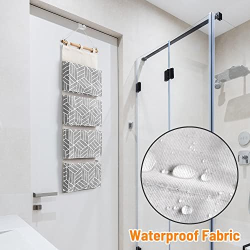 CROWNED 2Pcs Over Door Hanging Storage Bags Wall Mount Closet Organizer - Image 4