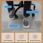 GORILLA GRIP Office Chair Mat for Carpet Floors, Heavy Duty 36x48 Clear Lip - Image 4