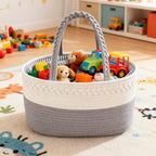 CREVENT Diaper Caddy Organizer, Baby Basket - Image 4