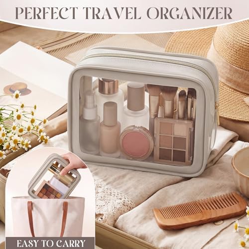 Hsei 6 Pcs Clear Makeup Bags Diaper Bag Organizer Travel Toiletry Bags - Image 5