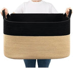 Goodpick Large Woven Blanket Basket by Goodpick