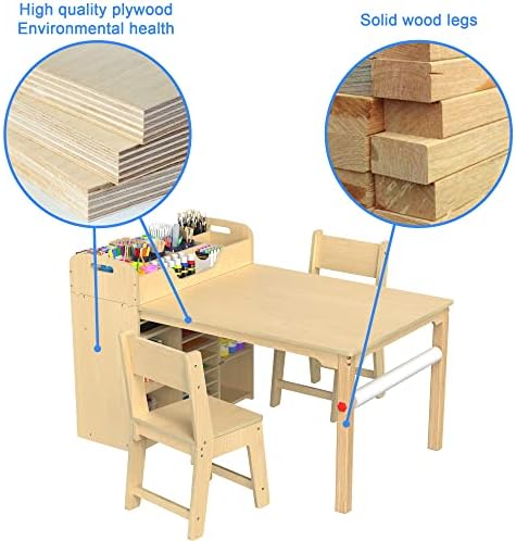 GDLF Kids Art Table and 2 Chairs - Image 6