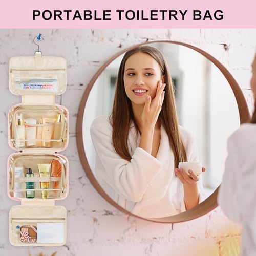 TOPEAST Travel Hanging Toiletry Bag, Personalized Initial Toiletry Pouch - Image 6