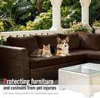 8Pcs Outdoor Cushion Covers, Stretch Patio Furniture Couch Chair Slipcovers - Image 6