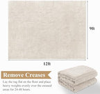 Pauwer 9x12 Area Rugs for Living Room, Modern Non Slip Washable Rug - Image 2