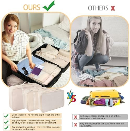 10 Pcs Set Packing Cubes - Image 5