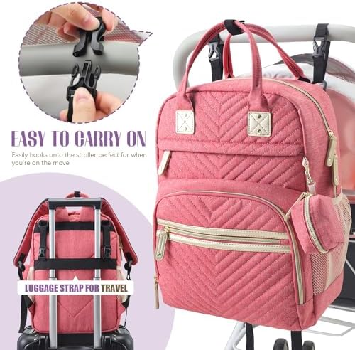 Tuwubi Diaper Bag Backpack, Baby Essentials Travel Tote Bag - Image 5