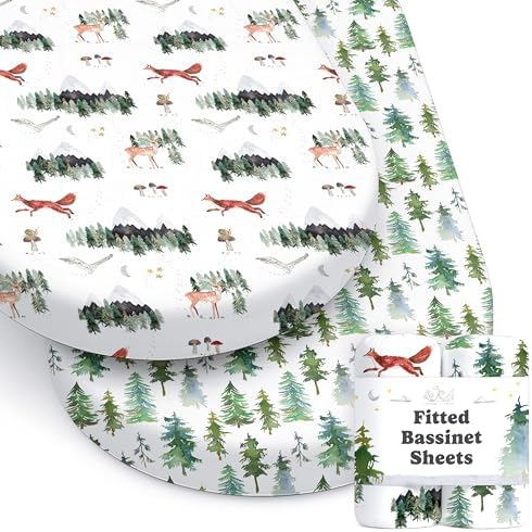 Sorrel + Fern Baby Bassinet Sheets 2-Pack by SorrelFern
