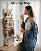 BAGSMART Toiletry Bag Hanging Travel Makeup Organizer - Image 6