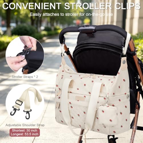 Pritent Diaper Bag Tote Waterproof Maternity Baby Bags - Image 5