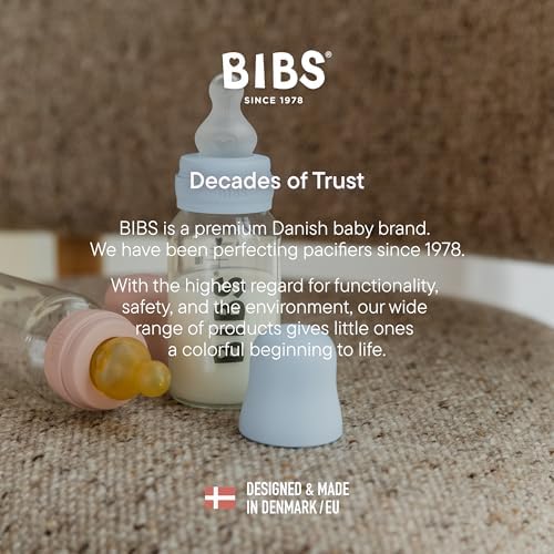 BIBS Glass Baby Bottle, 120 ml, Silicone Nipple - Image 6