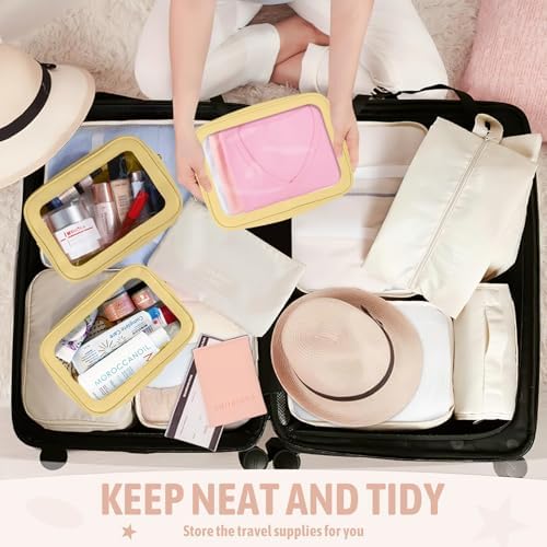 YOPCDJ 3PCS Clear Toiletry Bag, TSA Approved Travel Pouch - Image 6
