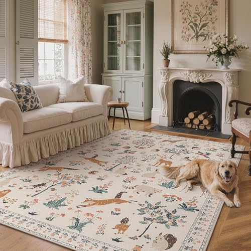 BESBLEE 10X14 Washable Area Rug by BESBLEE