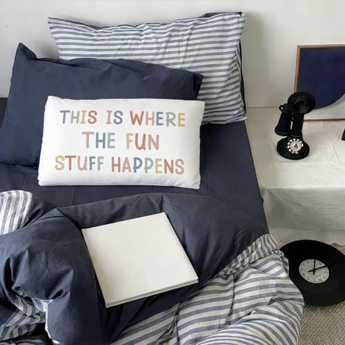 Boho This is Where All The Fun Stuff Happens 12x20 Pillow Cover - Image 6