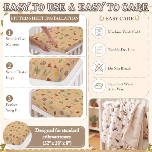 Hahafelt 4 Pieces Crib Bedding Set - Image 5