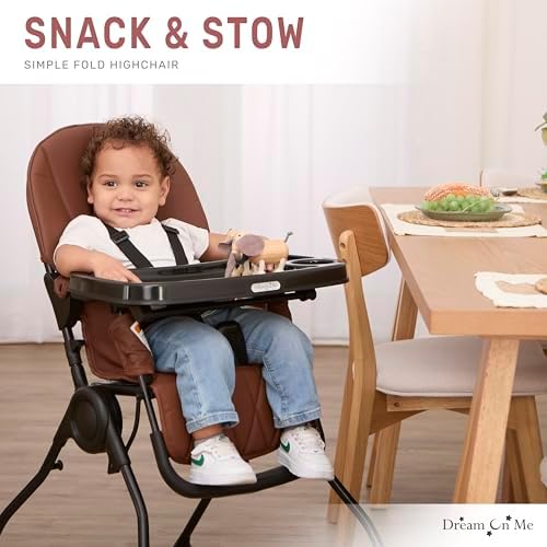 Dream On Me Snack and Stow Highchair | Adjustable Feeding Chair - Image 2