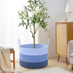 67L Large Woven Blanket Basket, Cotton Rope Baby Laundry Hamper - Image 5