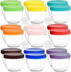 Youngever 18 Pack Baby Food Storage, 2 Ounce Baby Food Containers by Youngever
