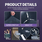 ZNSAYOTX Stretch Velvet Recliner Cover 4-Pieces, Thick Soft Recliner Chair - Image 3