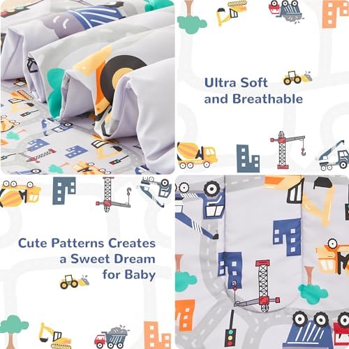 lasoftan Construction Toddler Bedding Set - Image 2
