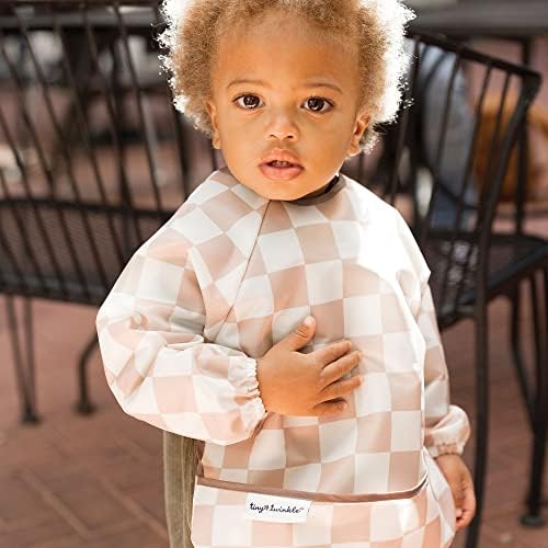 Tiny Twinkle Long Sleeve Bib for Babies & Toddlers | 2-Pack Waterproof Smock - Image 3