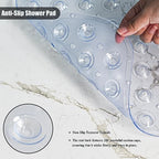 Non Slip Bathtub Shower Mat, Extra Long Bath Mat - Image 4