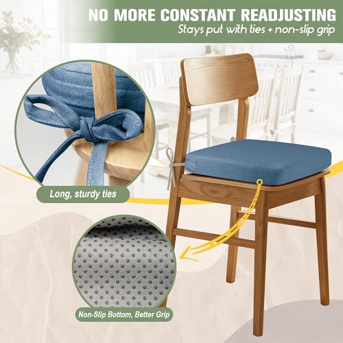 kingphenix Chair Cushions for Dining Chairs, 2.5 Inches Thick - Image 3