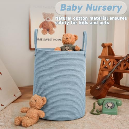 JMvicyroam 100L Cotton Rope Laundry Basket Hamper - Image 2