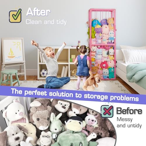 Stuffed Animal Storage Zoo Holder Space Save, PVC Stuffed Animal Organizer - Image 5