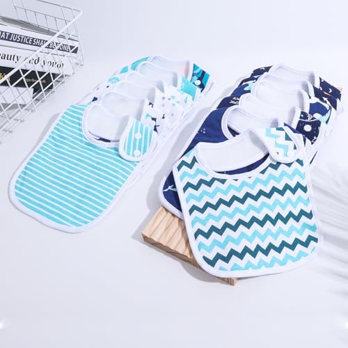 Baby Bibs Soft and Absorbent Cotton Bandana Bibs Set - Image 4