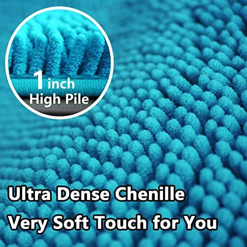 BOANKODU Bathroom Rugs Sets 2 Piece, Extra Soft Chenille Bath Mat Absorbent - Image 5