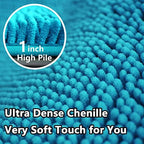 BOANKODU Bathroom Rugs Sets 2 Piece, Extra Soft Chenille Bath Mat Absorbent - Image 5