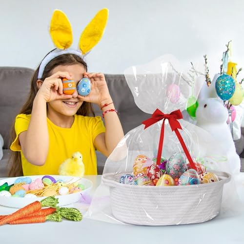 Basket for Gifts Empty, Gift Basket Empty for Birthday Easter Burr, Dog Cat Toy - Image 3