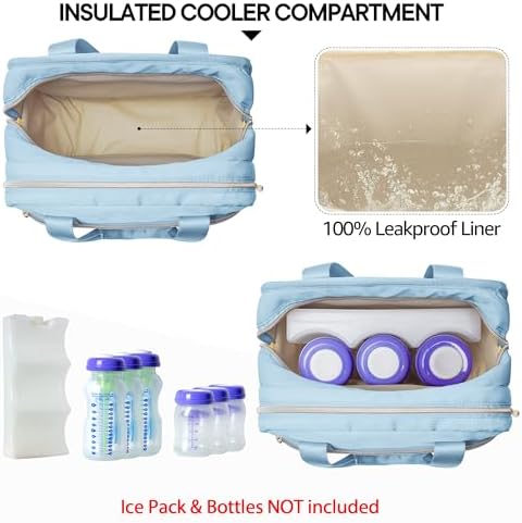 Fasrom Wearable Breast Pump Bag, Insulated Pump Carrying Case - Image 3