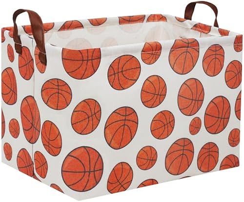 Rectangular Basketball Basket Kids Gift Basket Baby Toy Storage Bin Organizer by HIYAGON
