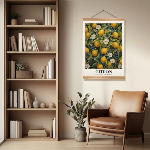 ZTGDA Farmhouse Citron Lemon Wall Art, Vintage Botanical Fruit Poster, French - Image 5