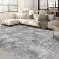 Nakagishi 10x14 Area Rugs Living Room: Washable Abstract Large Neutral Soft Rug by NakagishiAreaRug