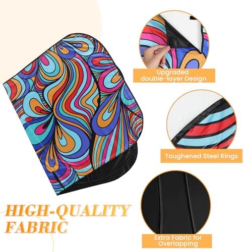 Car Windshield Sun Shade UV Reflector Foldable Front Window SUV - Image 4