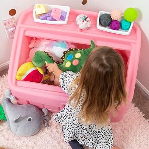 Step2 2-in-1 Toy Box & Art Lid, Kids Toy Storage Bin & Organizer, Easel & Chest - Image 4