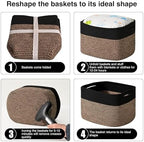 ICERZCZ Storage Baskets for Shelves Organizing, Woven Cotton Rope Baskets for - Image 7