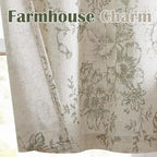 Vangao Floral Valances for Windows Alice Sage Green W50 X 16L 1 Panel - Image 6