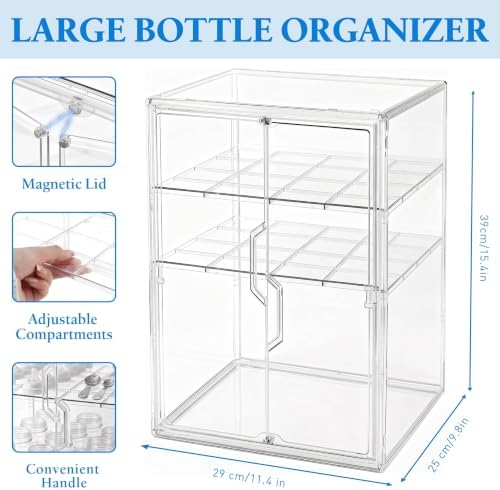 Baby Bottle Organizer for Countertop-3 Tiers X-Large Bottle Storage - Image 2