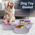 MEGASKET Purple Small Woven Basket, 13” x 9” x 5” Baskets - Image 6