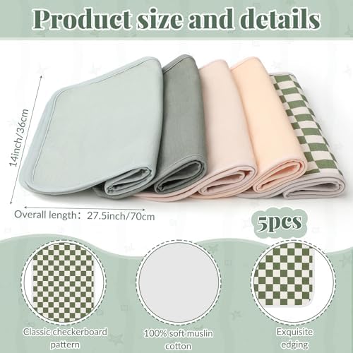 Hahafelt 5 Pcs Waterproof Changing Pad Liner - Image 2