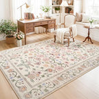 8x10 Area Rugs for Living Room Bedroom Floral Large Rug - Image 4