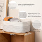 OIASKET Storage Baskets for Organizing 3 Pack, Woven Baskets for Shelves - Image 2